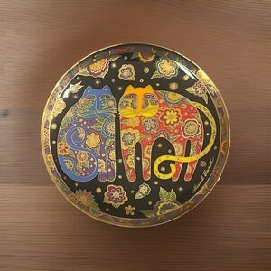 Cat Collector Plate Laurel Burch 1994 Friendly Felines Franklin Mint Limited
